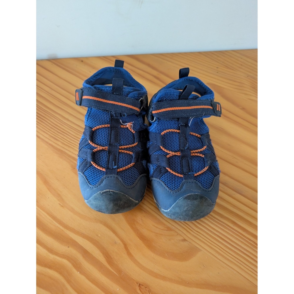Aldi Kids‎ Blue Orange Closed Toe Water Sandals Shoes Size 11/12 Item 844168